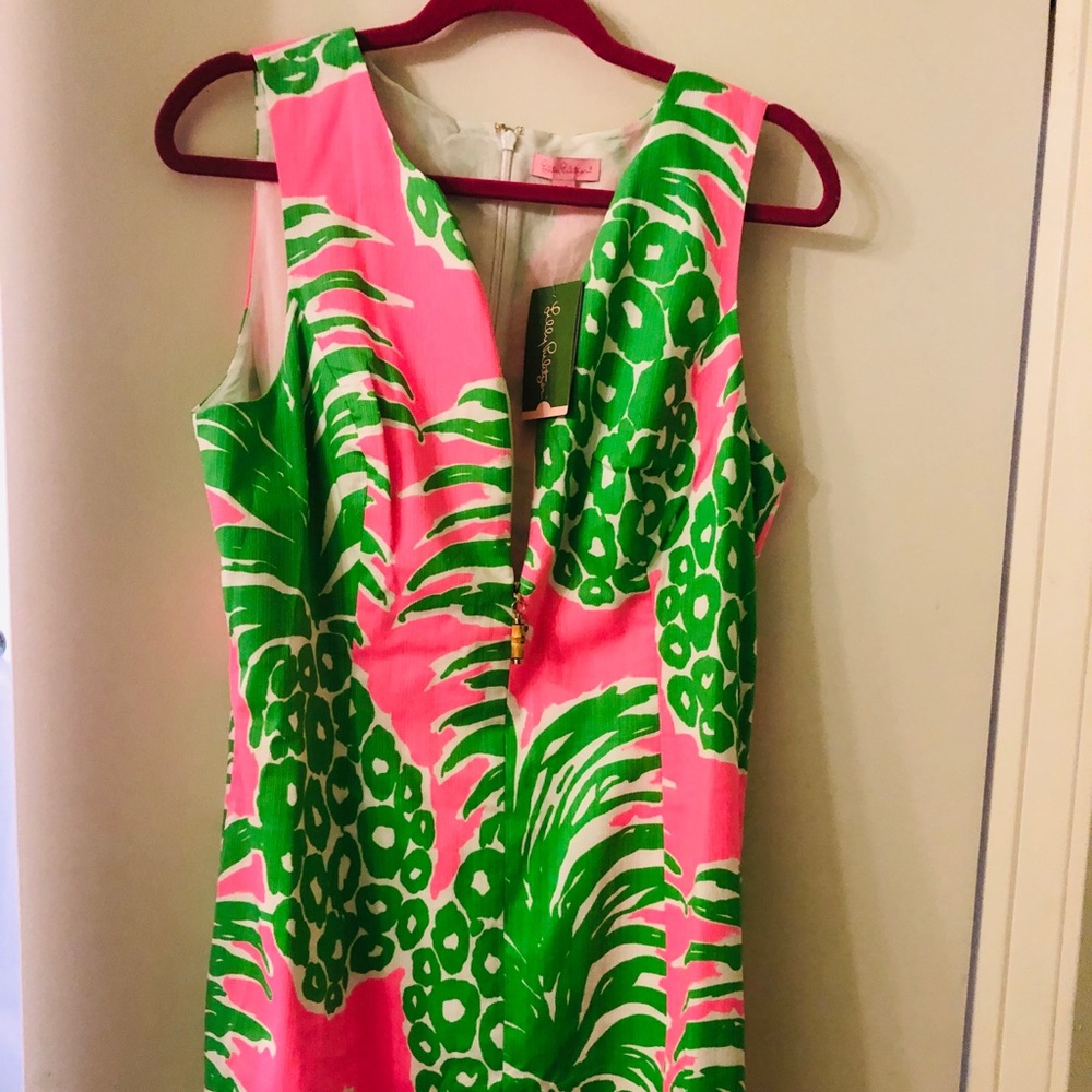 Lilly Pulitzer Mila Shift Pink Pout Size 12 NWT